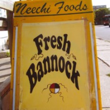 bannock sign outside